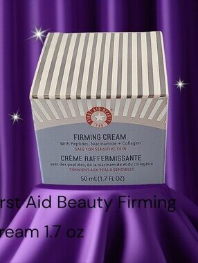 First Aid Beauty Moisturizer W/ Peptides Niacinamide+Collagen NIB 1.7 OZ/50 Ml